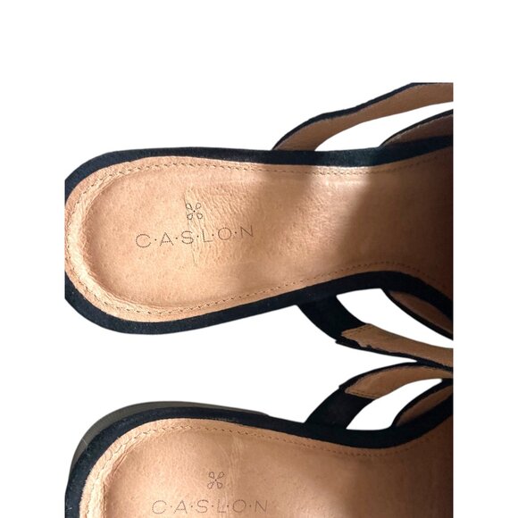 Caslon Pointed Toe James Mules Black Size 8 Genuine Leather Minimalist Preppy - Picture 5 of 10